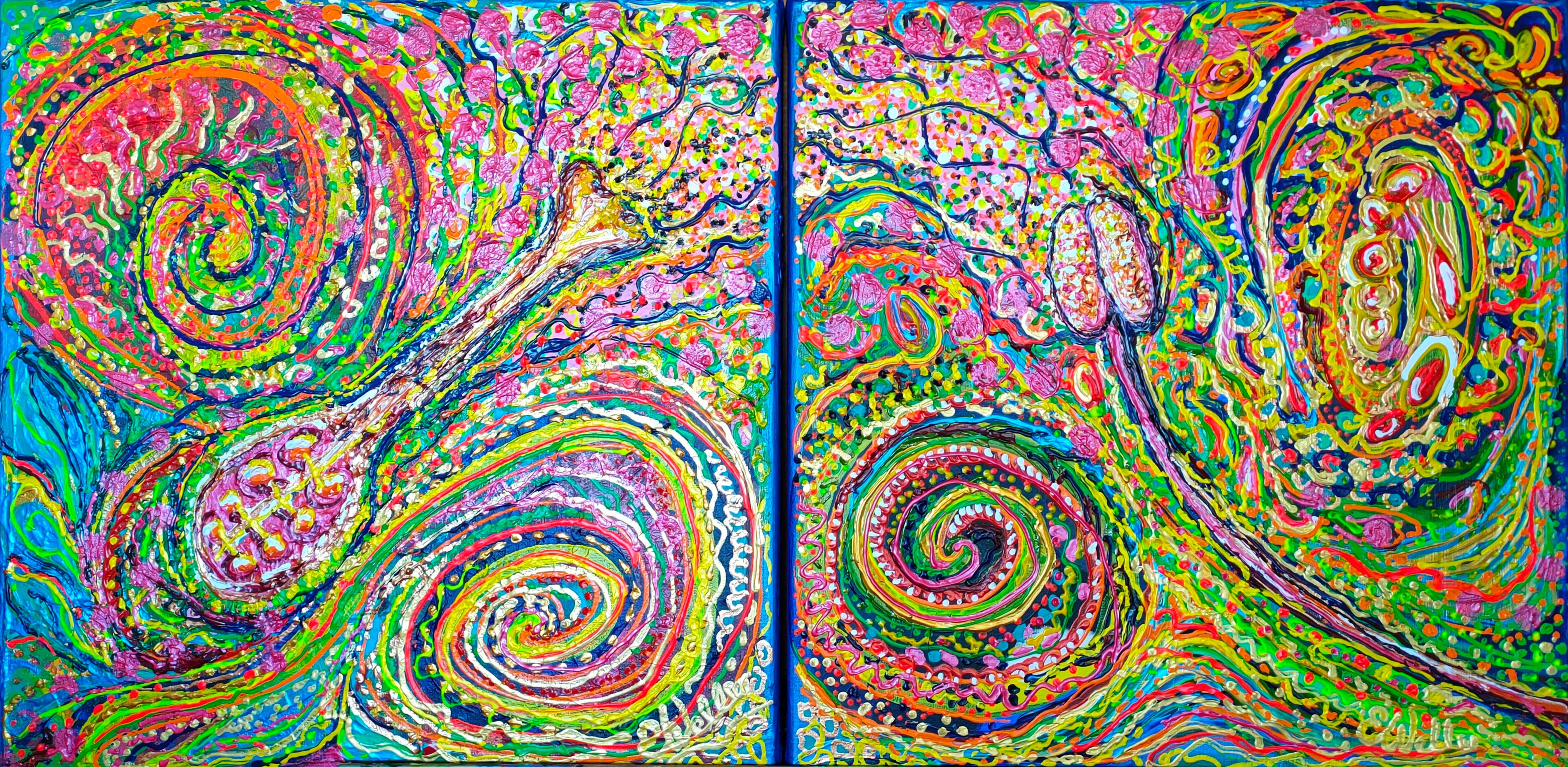 Pistil & stamen - diptych (2022)
